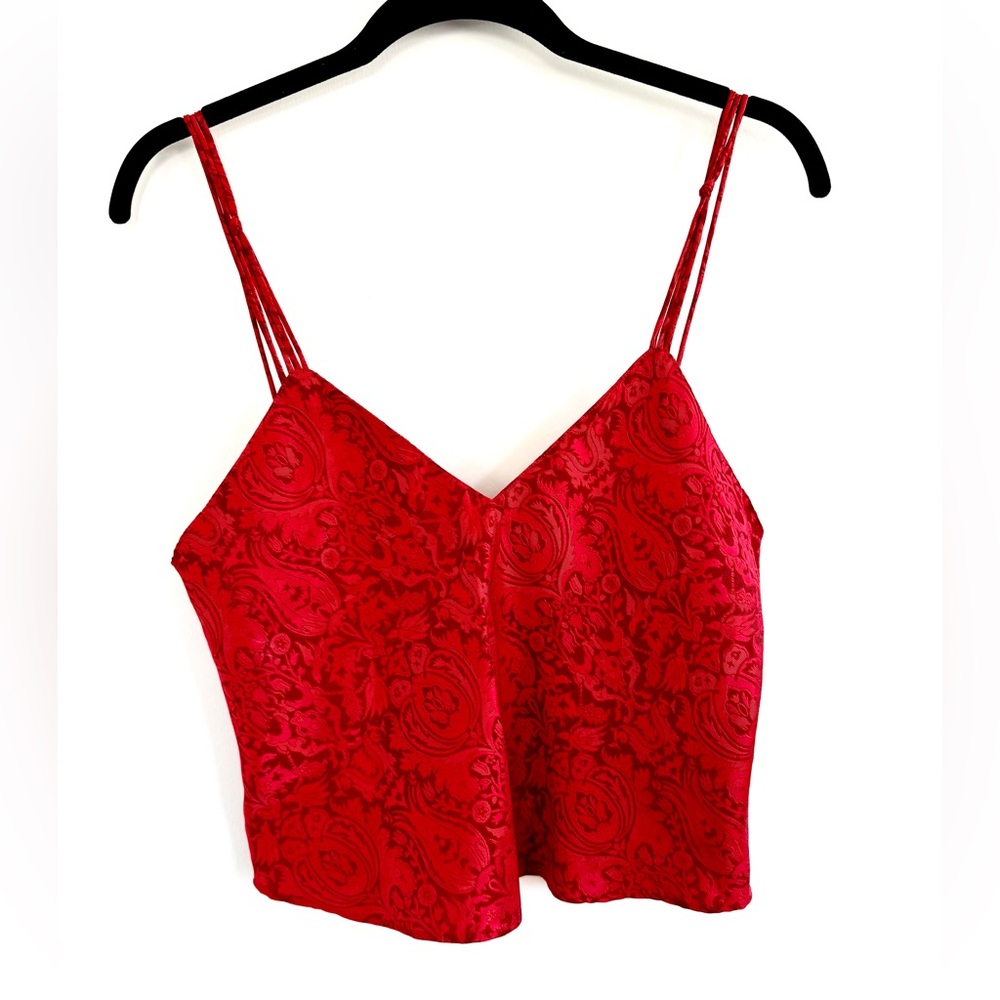 Victoria's Secret Gold Label Sexy Red Camisole Cami Tank Top | Vintage 90s Y2K